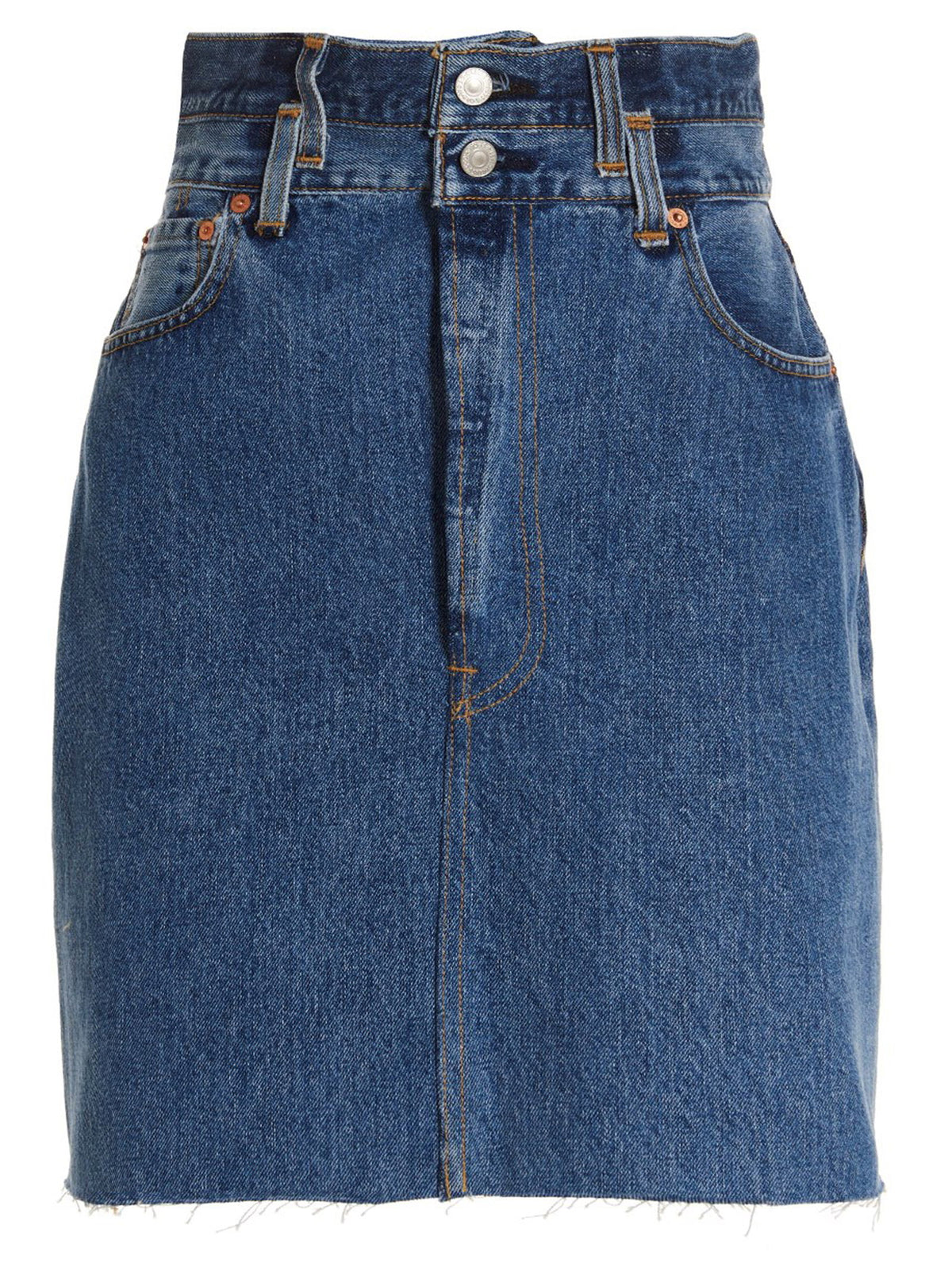 Re/Done Double Waisted Pencil Re Done X Levis Skirt
