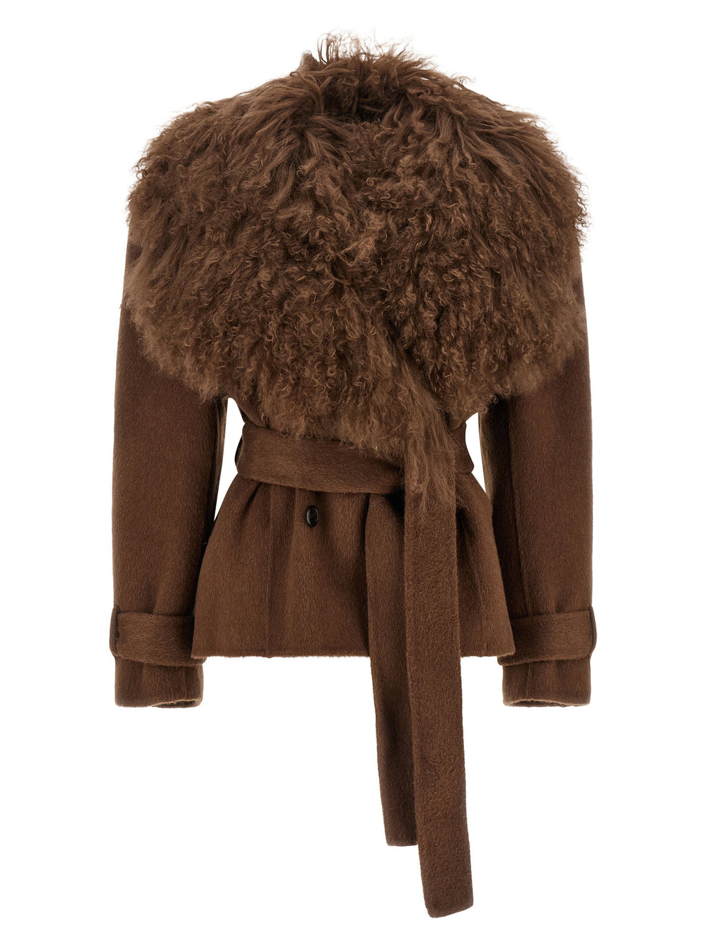 Giuseppe Di Morabito Shearling Neck Coat Giuseppe Di Morabito