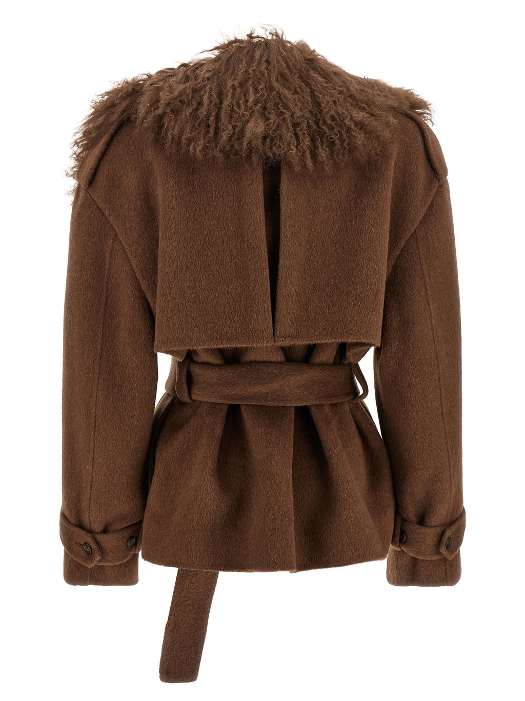 Giuseppe Di Morabito Shearling Neck Coat Giuseppe Di Morabito