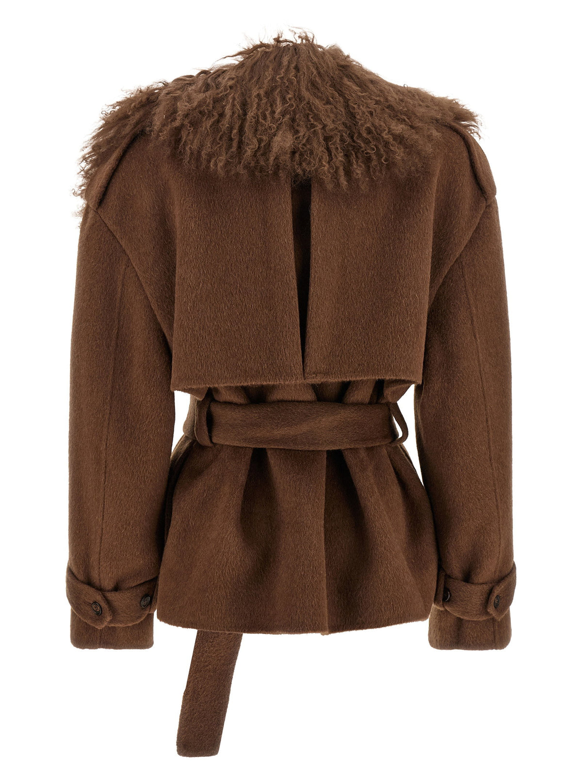 Giuseppe Di Morabito Shearling Neck Coat Giuseppe Di Morabito