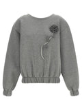 Giuseppe Di Morabito Removable Flower Application Sweatshirt Giuseppe Di Morabito