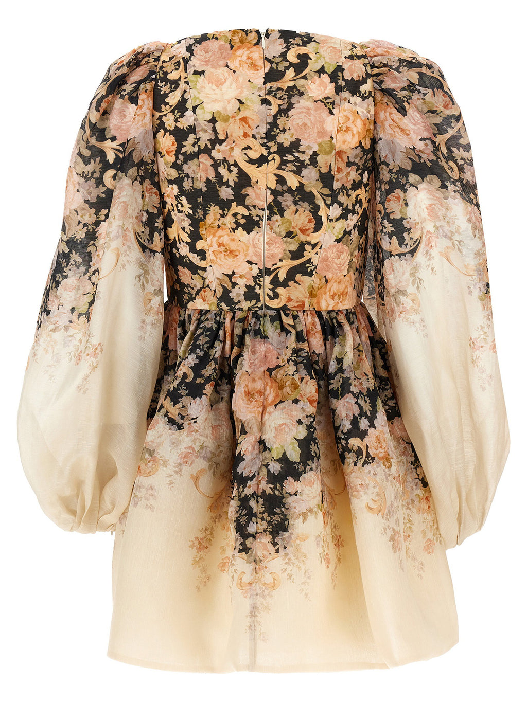 Zimmermann Illustration Draped Mini Dress