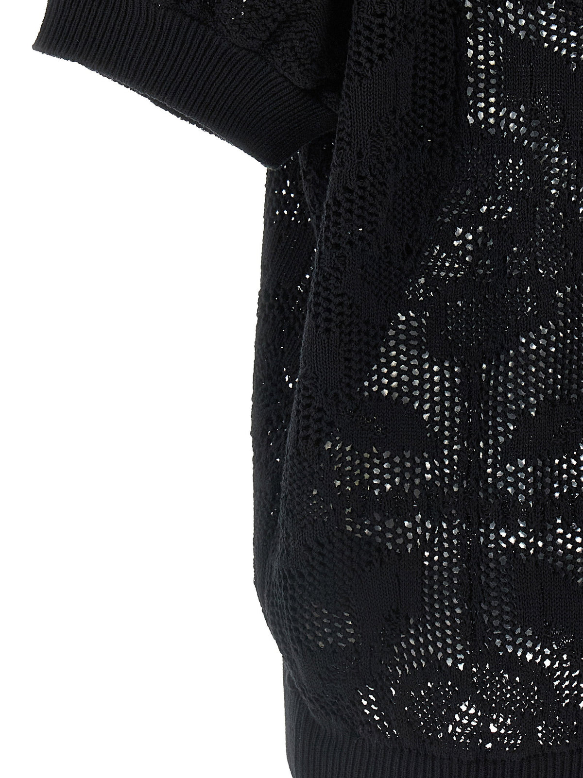 Nude Openwork Cotton Sweater
