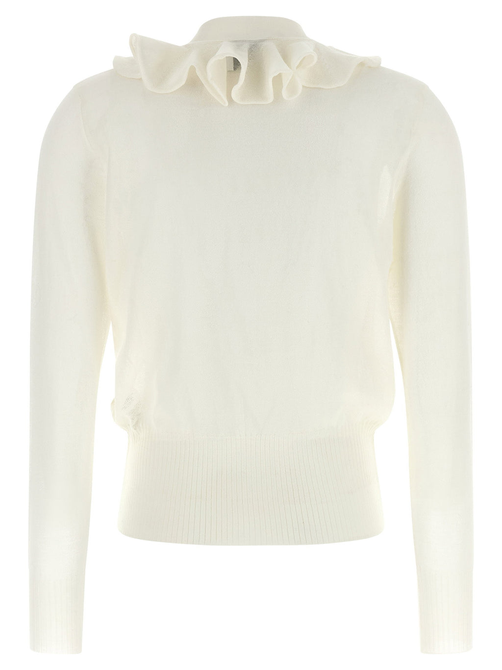 Nude Ruffle Cardigan