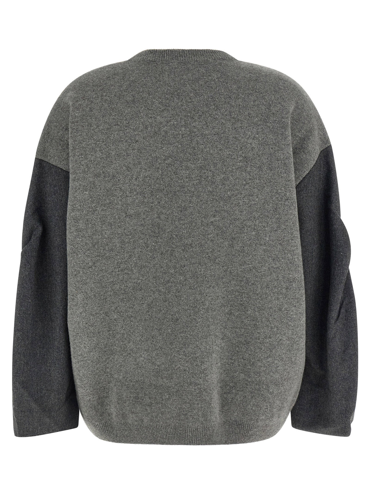 Nude Two-tone Sleeve Sweater