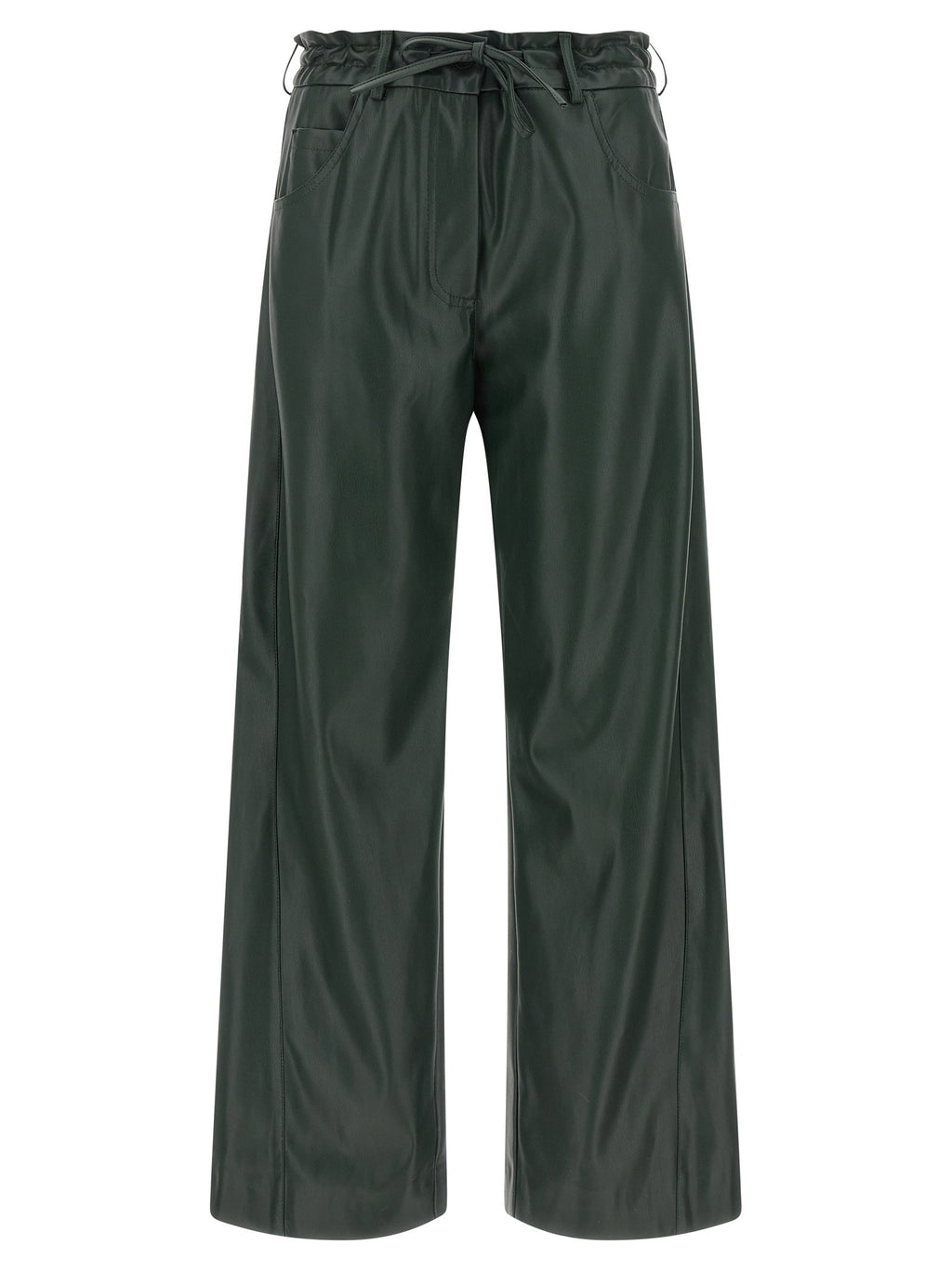 Nude Faux Leather Trousers