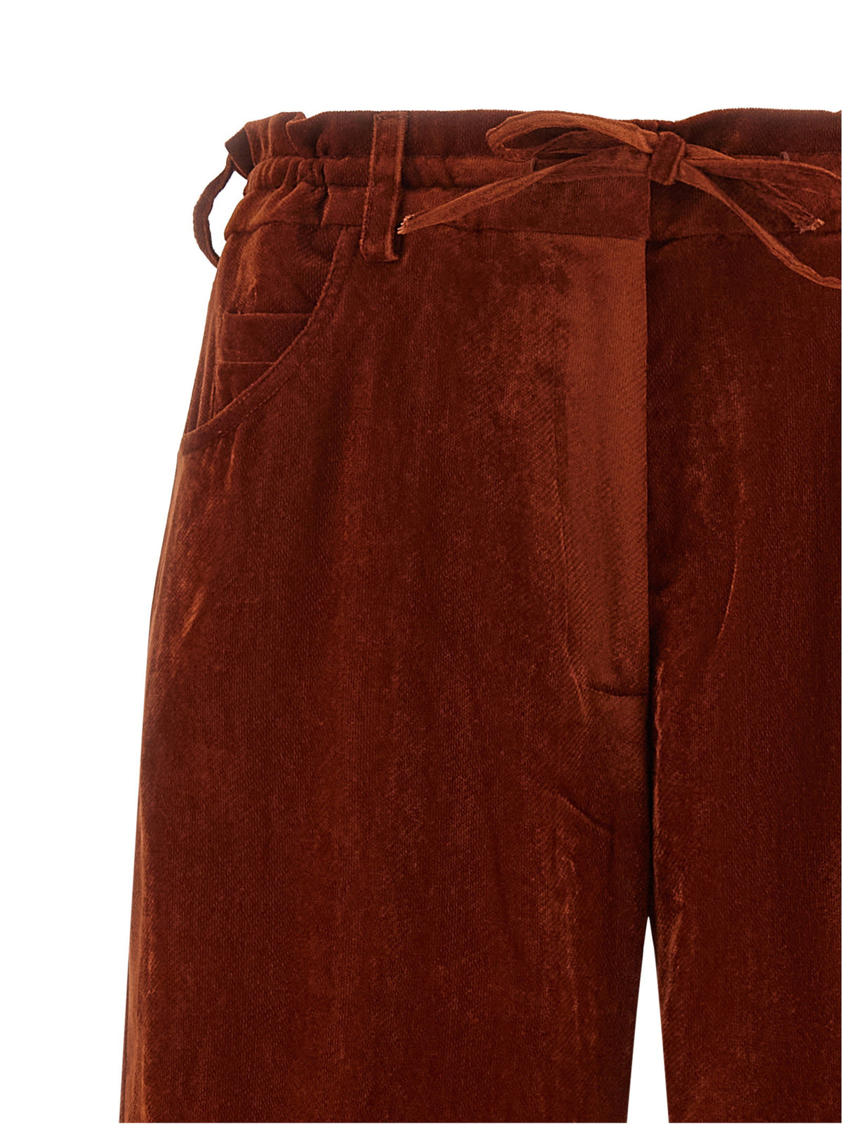 Nude Velvet Pants Nude