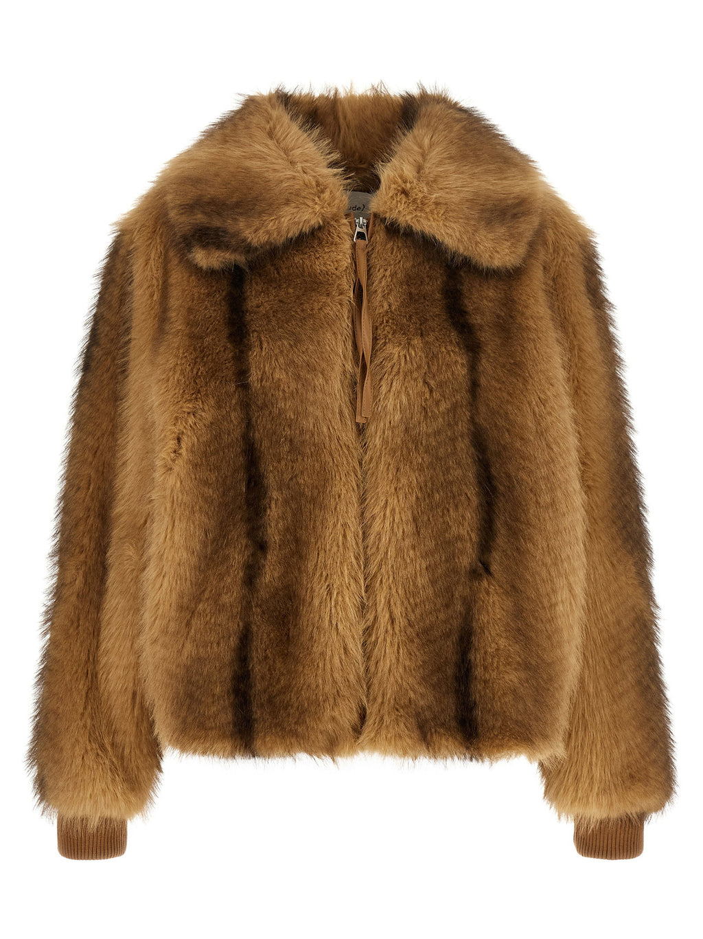 Nude Eco-fur Long Hair