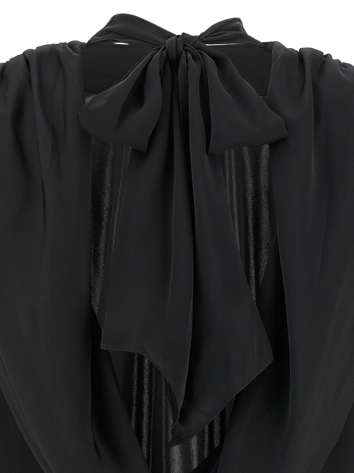 Rotate Birger Christensen Satin Drapy Back Top