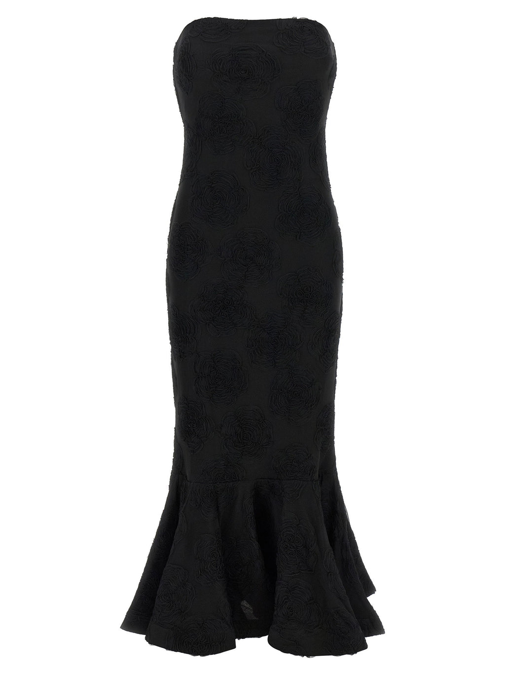 Rotate Birger Christensen Flower Mesh Flounce Dress