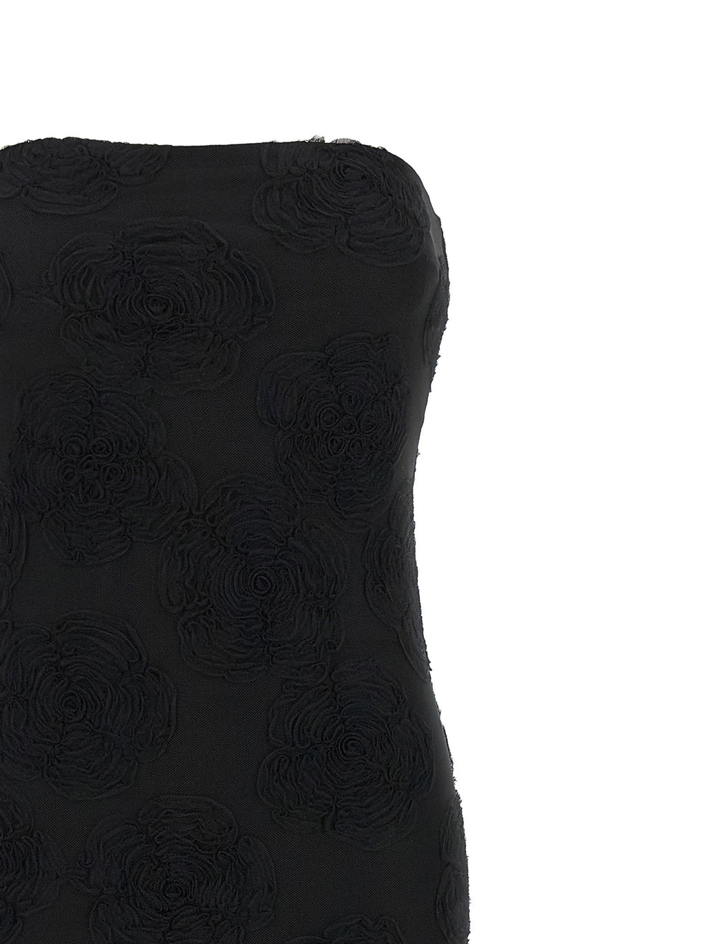 Rotate Birger Christensen Flower Mesh Flounce Dress