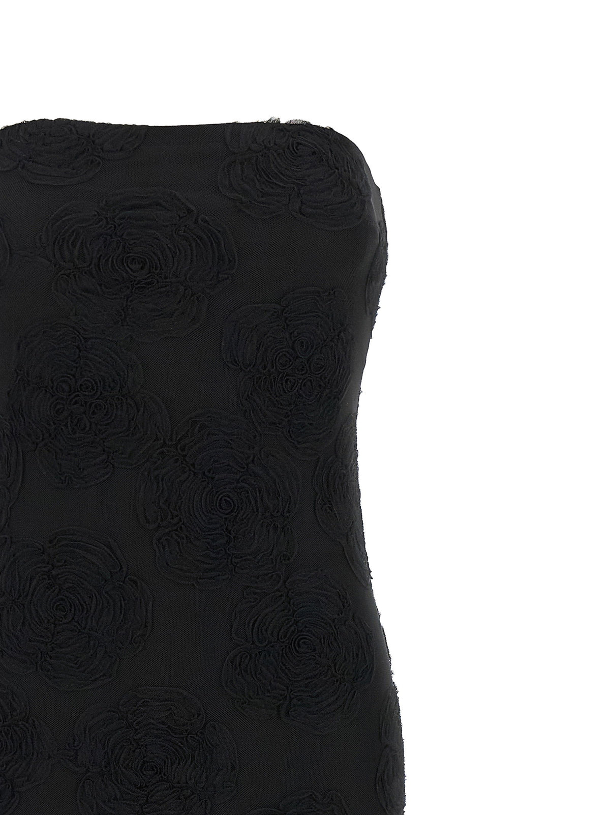 Rotate Birger Christensen Flower Mesh Flounce Dress
