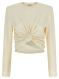 Magda Butrym Blouse 14 Cream Sweater Magda Butrym