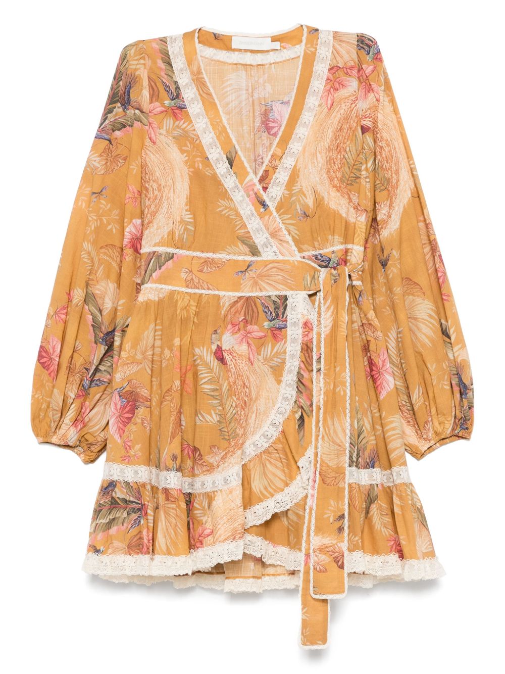 Zimmermann Ascension Ruffle Mini Dress Zimmermann