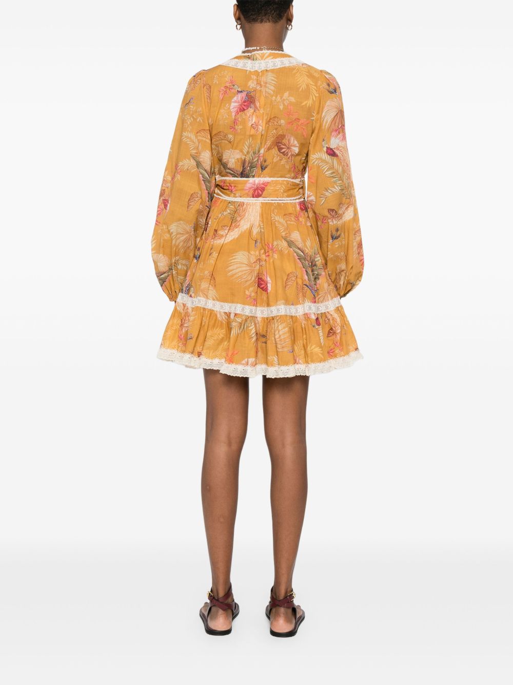 Zimmermann Ascension Ruffle Mini Dress Zimmermann