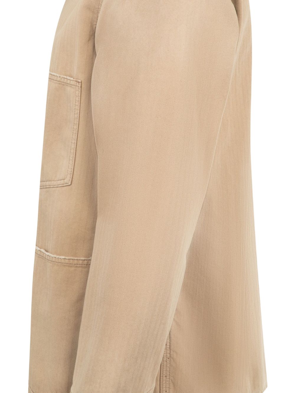 Maison Margiela Herringbone-weave shirt jacket