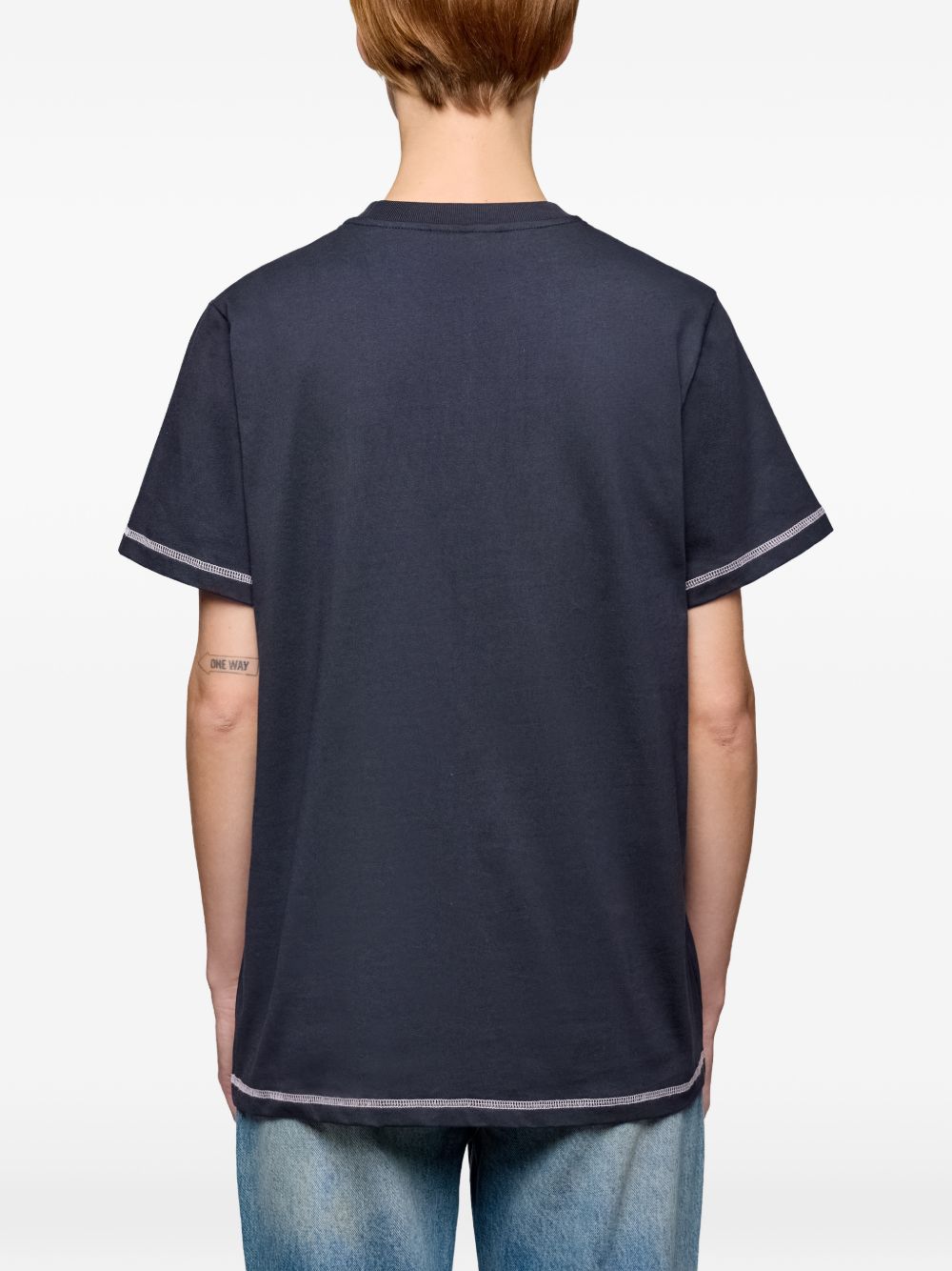 Ganni Raspberry cotton t-shirt Ganni