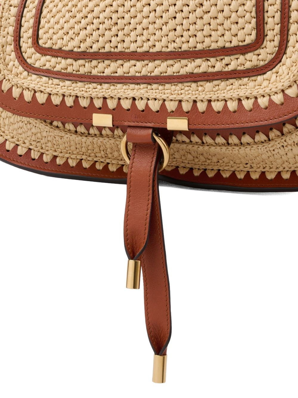 Chloé Marcie small rafia shoulder bag Chloé
