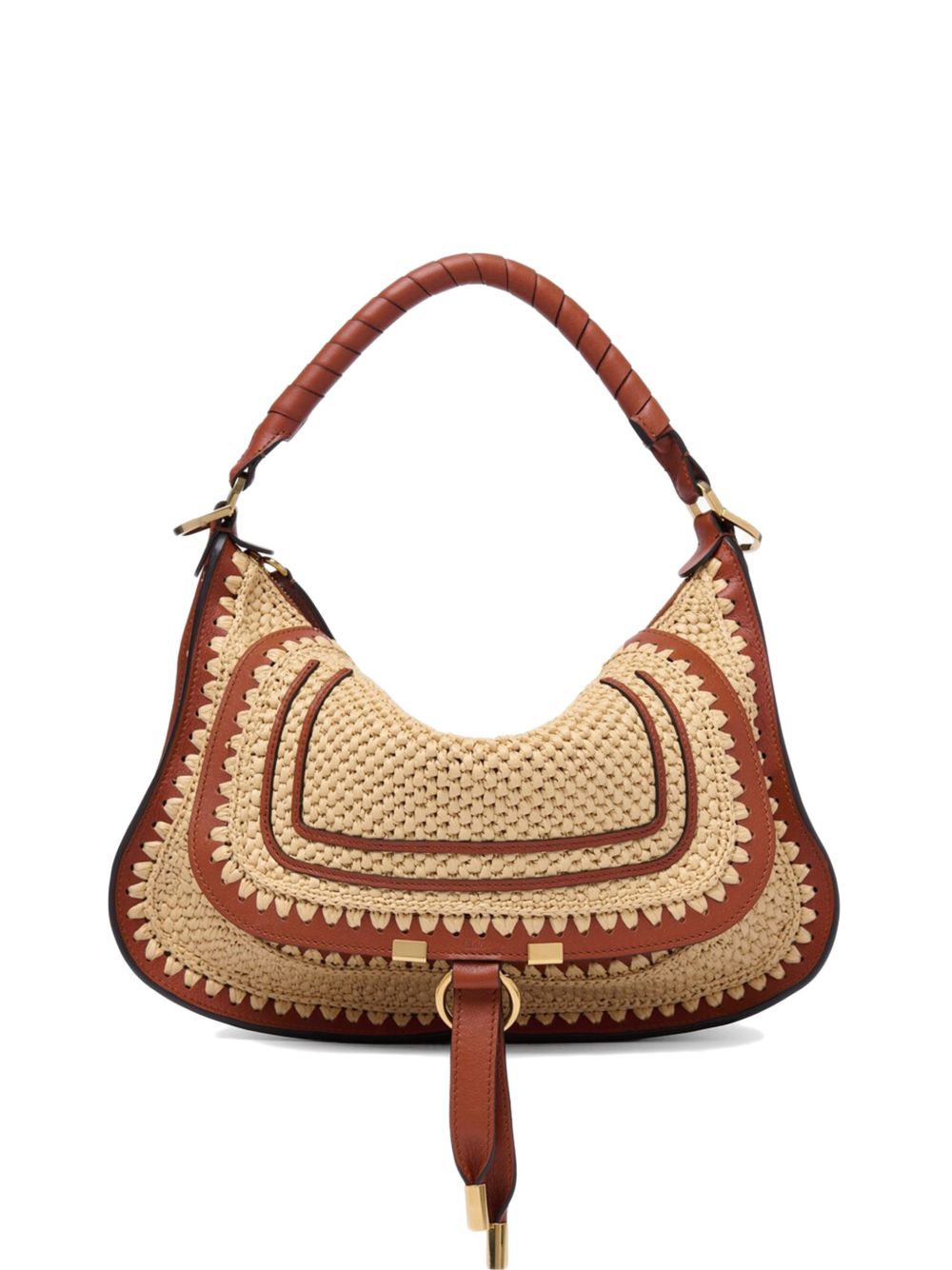 Chloé Marcie small rafia shoulder bag Chloé
