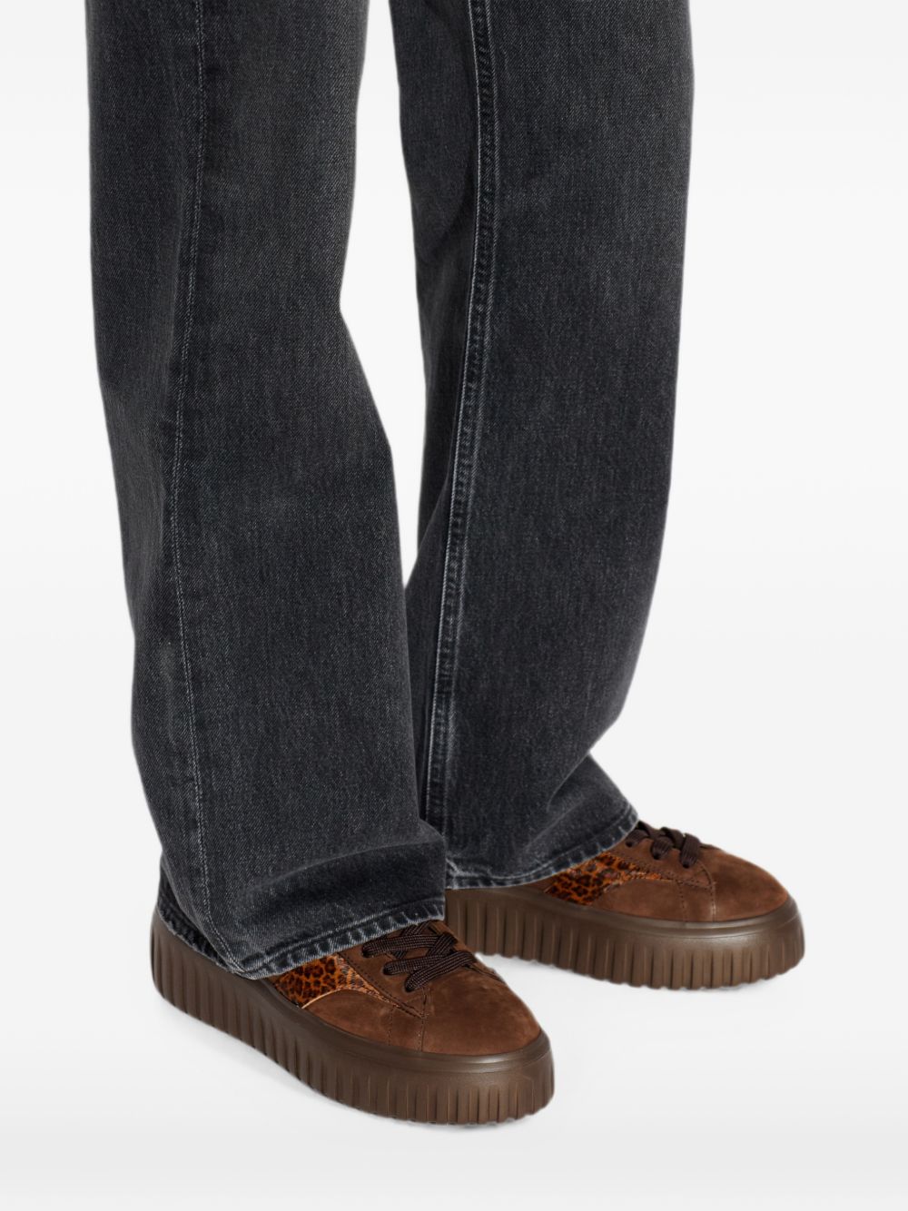 Hogan H-Stripes Leather Sneakers