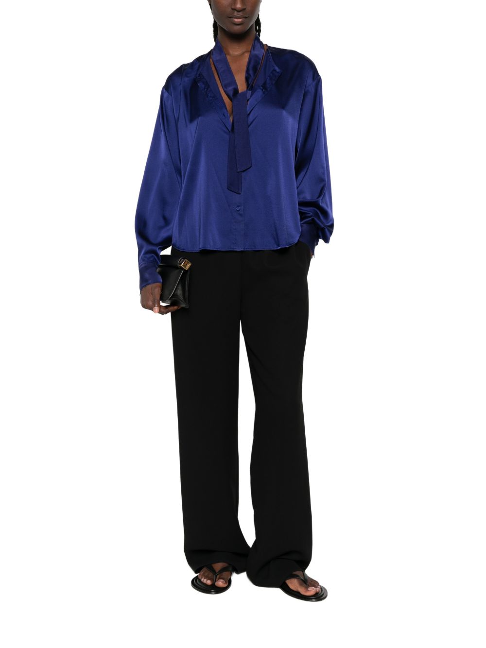 Forte Forte Silk bow-tie shirt Forte Forte