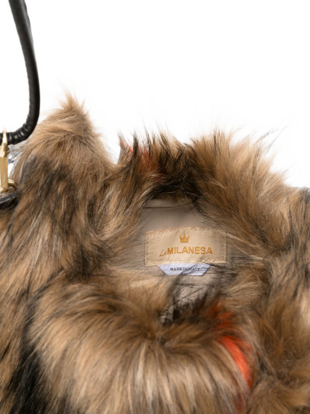 La Milanesa Alva Faux-Fur Shoulder Bag