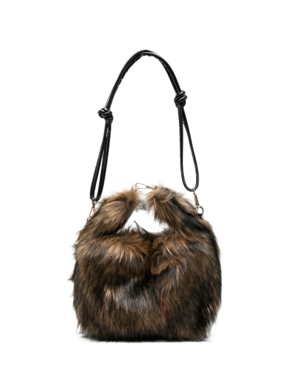 La Milanesa Alva Faux-Fur Shoulder Bag