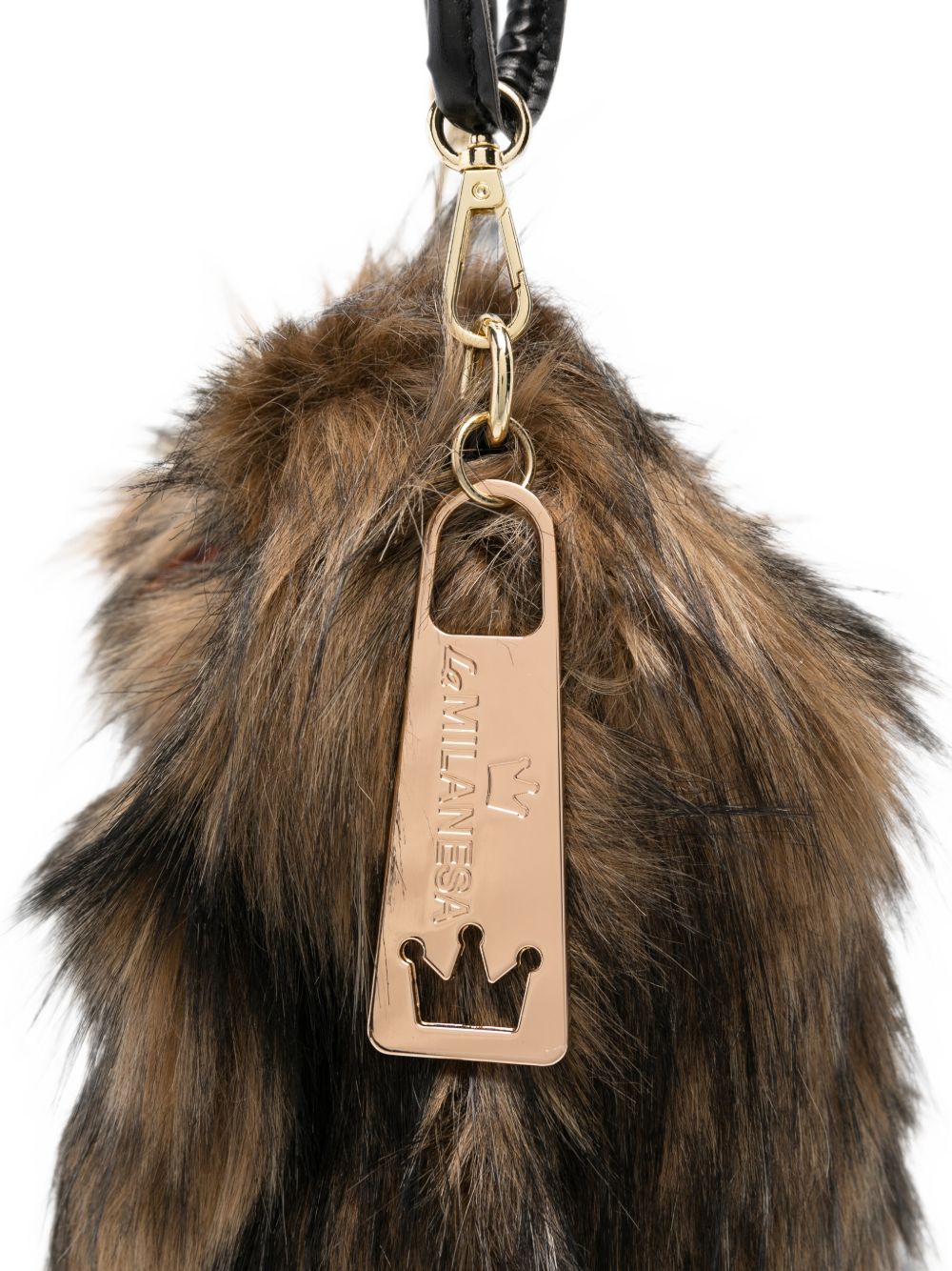 La Milanesa Alva Faux-Fur Shoulder Bag