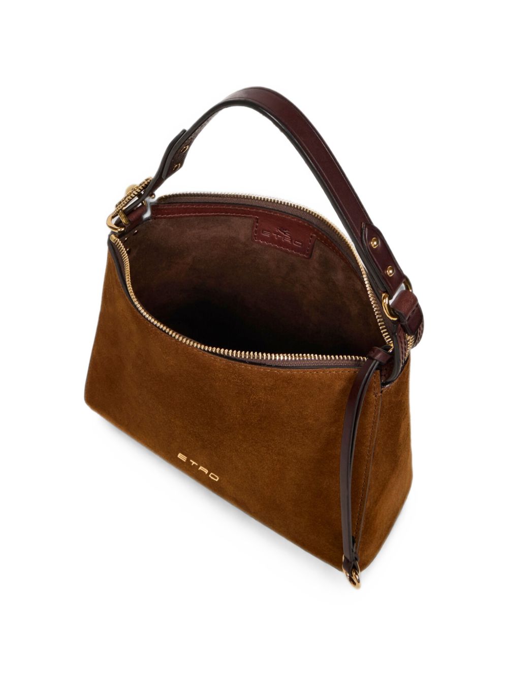 Etro Rosette Small Suede Bag