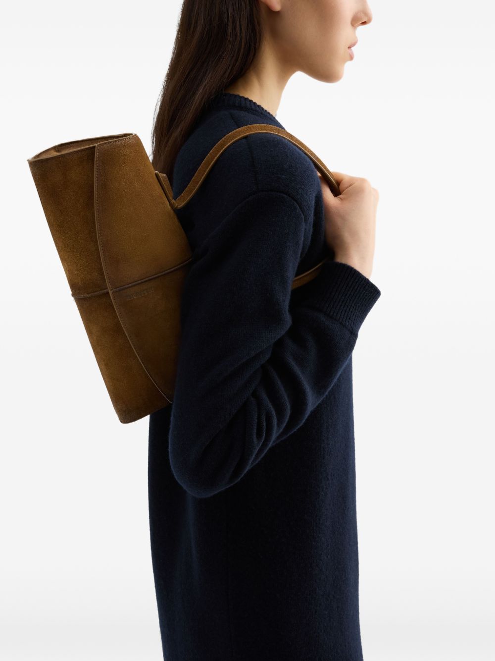 Jil Sander Linea Suede Leather Shoulder Bag Jil Sander