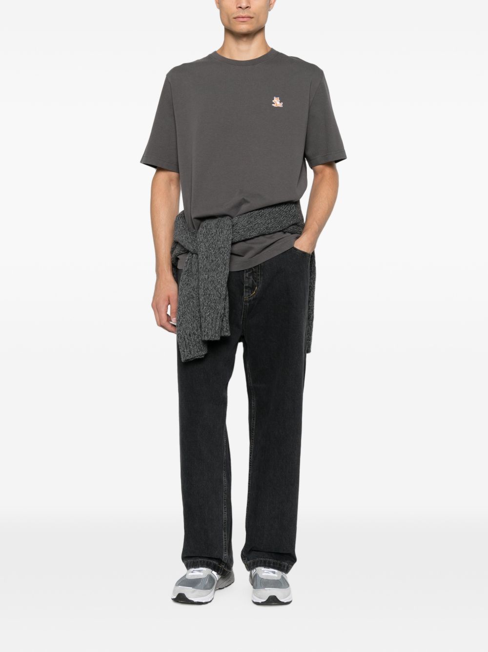 Maison Kitsuné MAISON KITSUNE' T-shirts and Polos DARK GREY