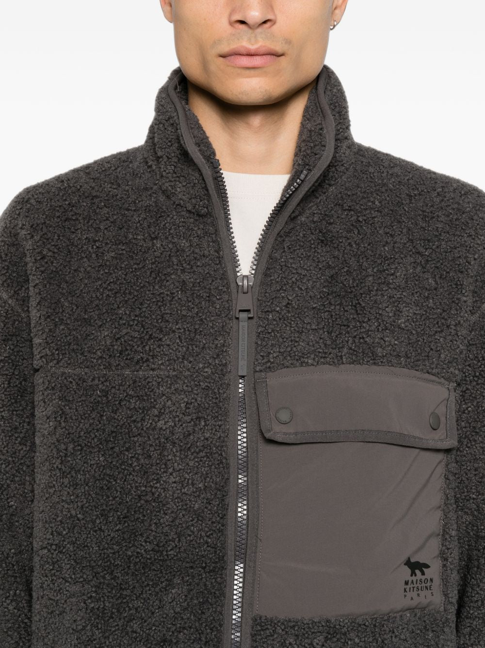 Maison Kitsuné MAISON KITSUNE' Coats DARK GREY