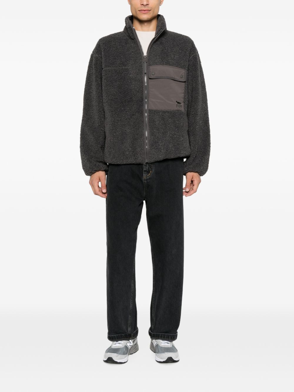 Maison Kitsuné MAISON KITSUNE' Coats DARK GREY