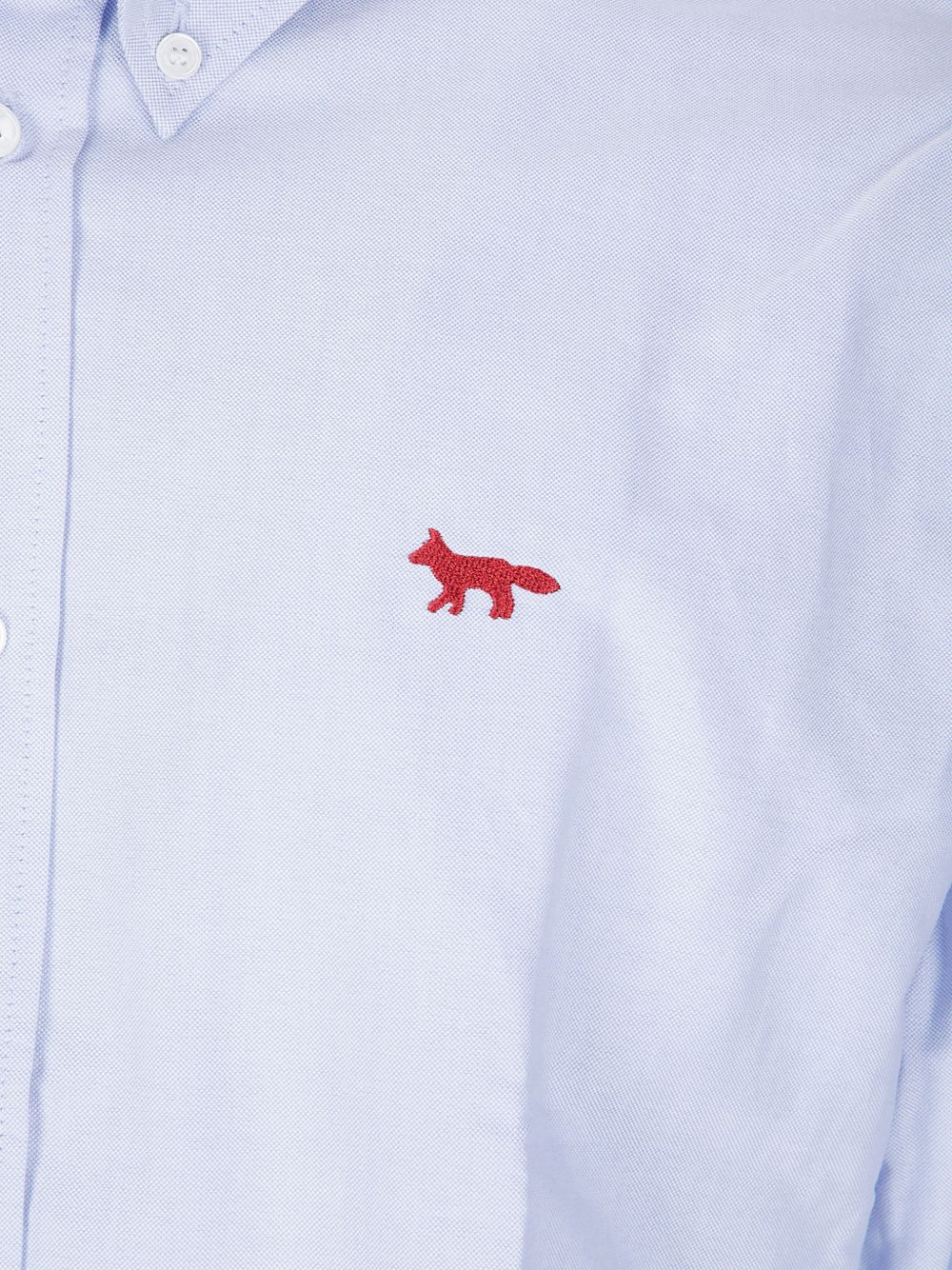 Maison Kitsuné MAISON KITSUNE' Shirts LIGHT BLUE