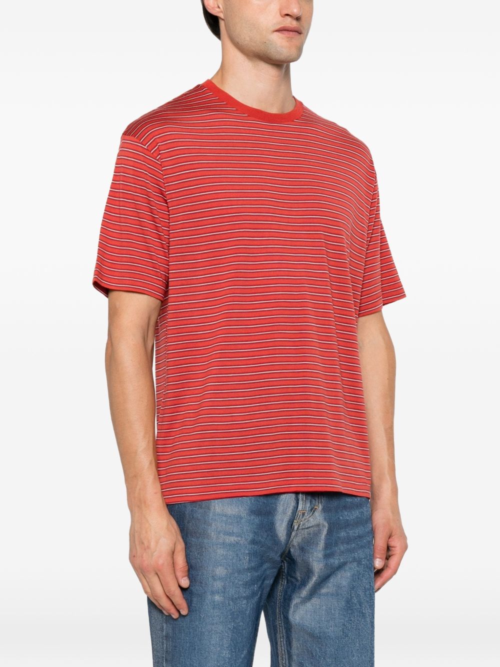 Auralee Wool striped t-shirt Auralee