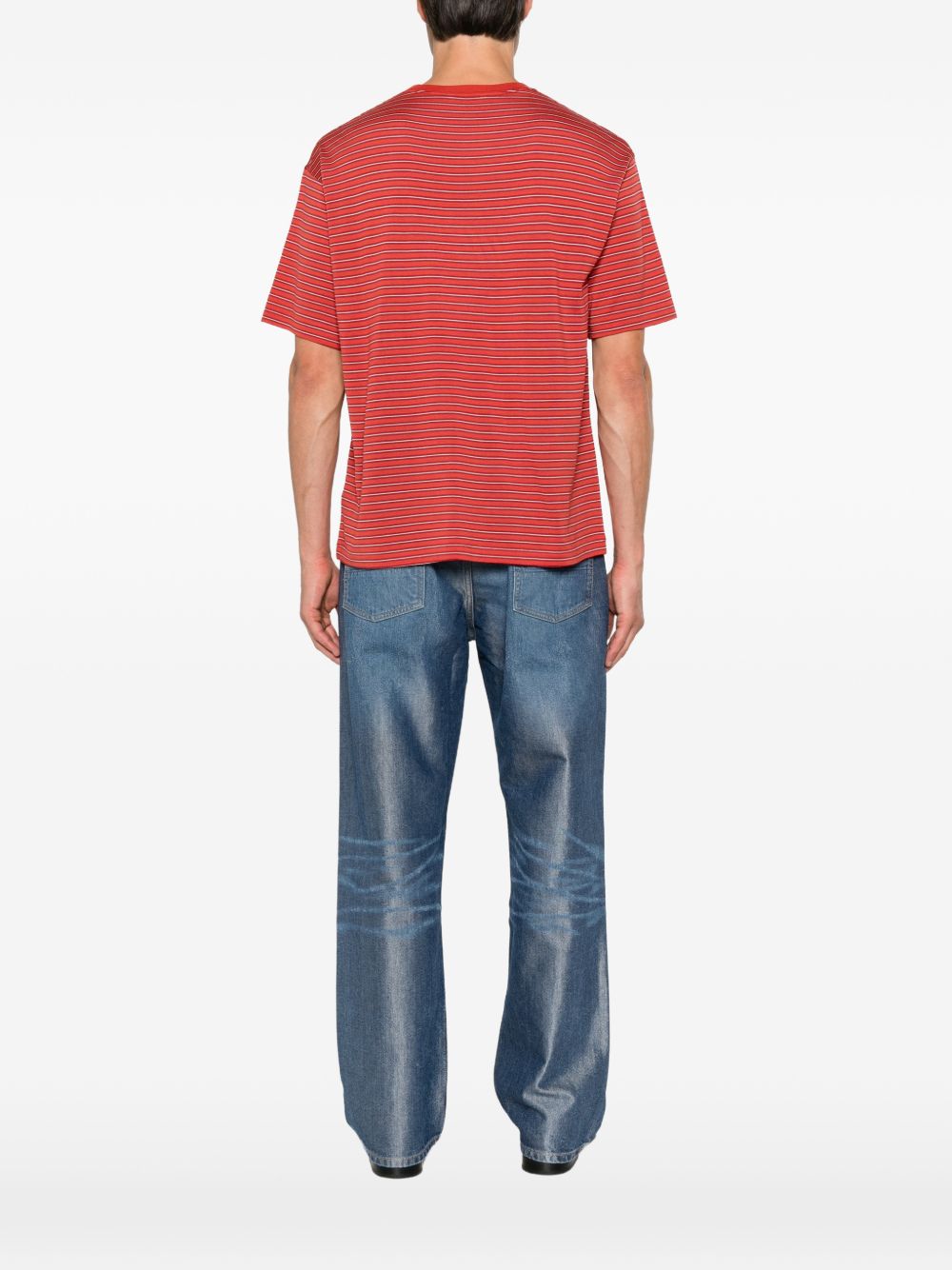 Auralee Wool striped t-shirt Auralee
