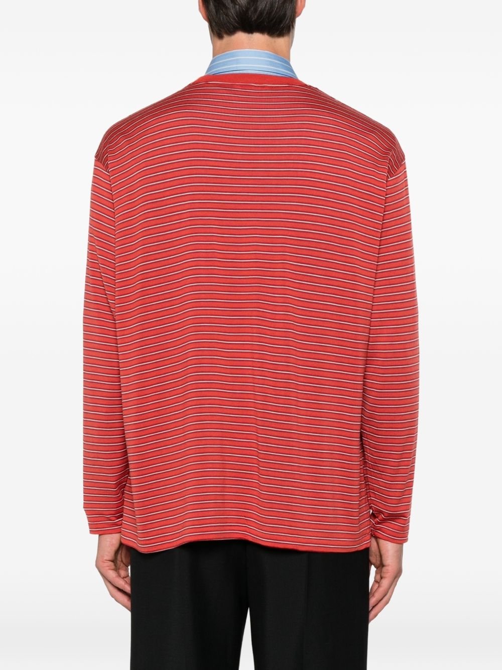 Auralee Wool striped t-shirt Auralee