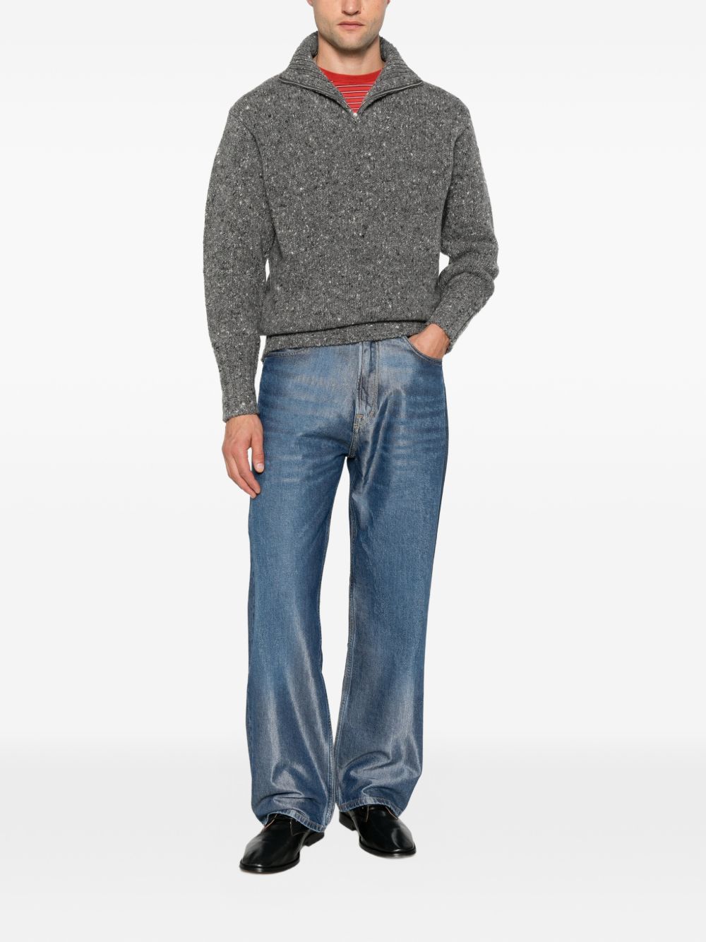 Auralee Wool turtle-neck jumper Auralee