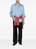 Auralee Cotton and silk striped shirt Auralee