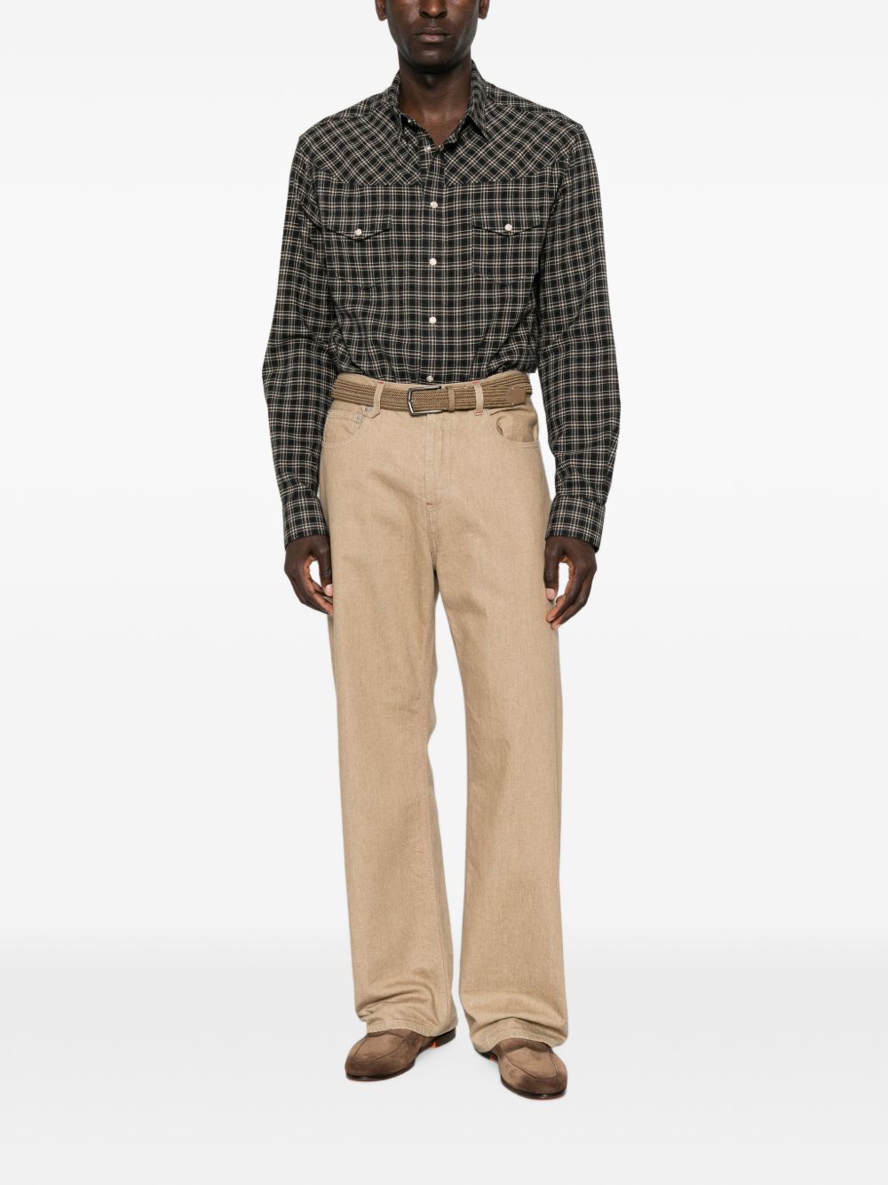 Emporio Armani Checked Flannel Shirt