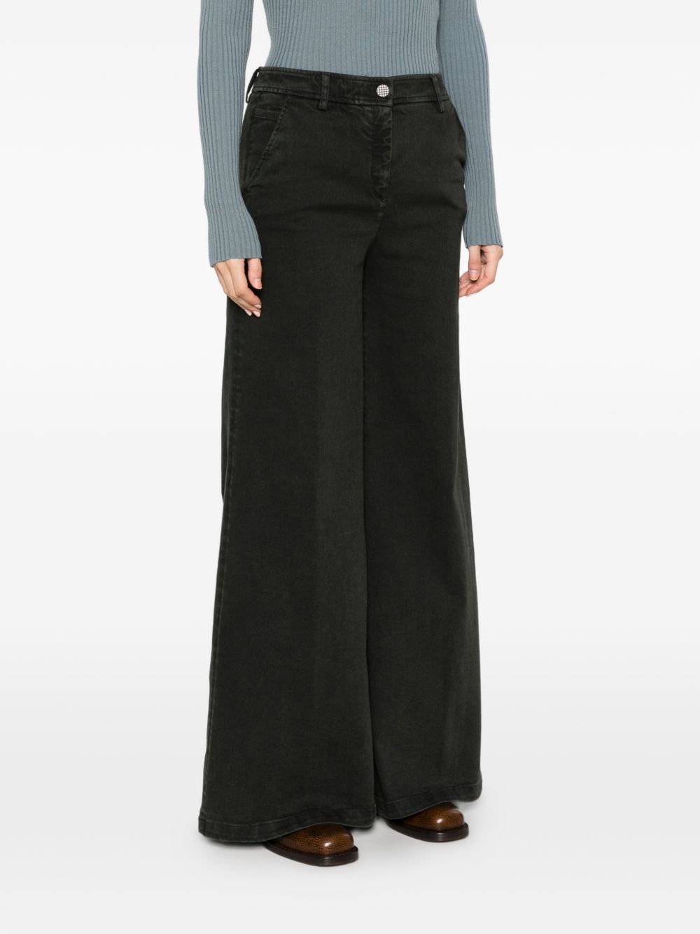 Via Masini 80 Wide-Leg Trousers