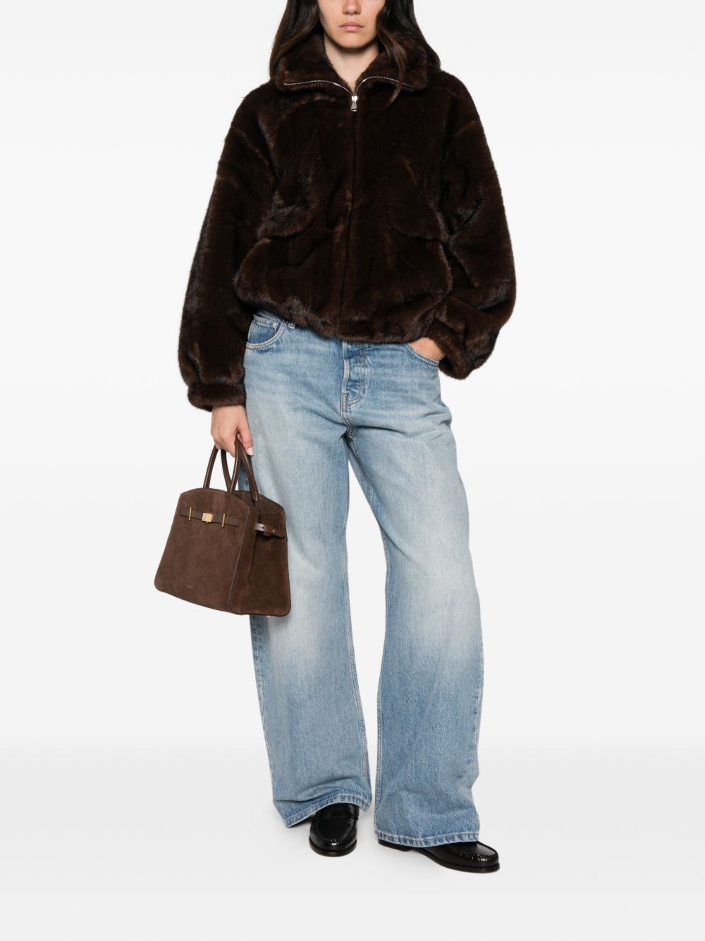 Sosue Faux-Fur Bomber Jacket SOSUE