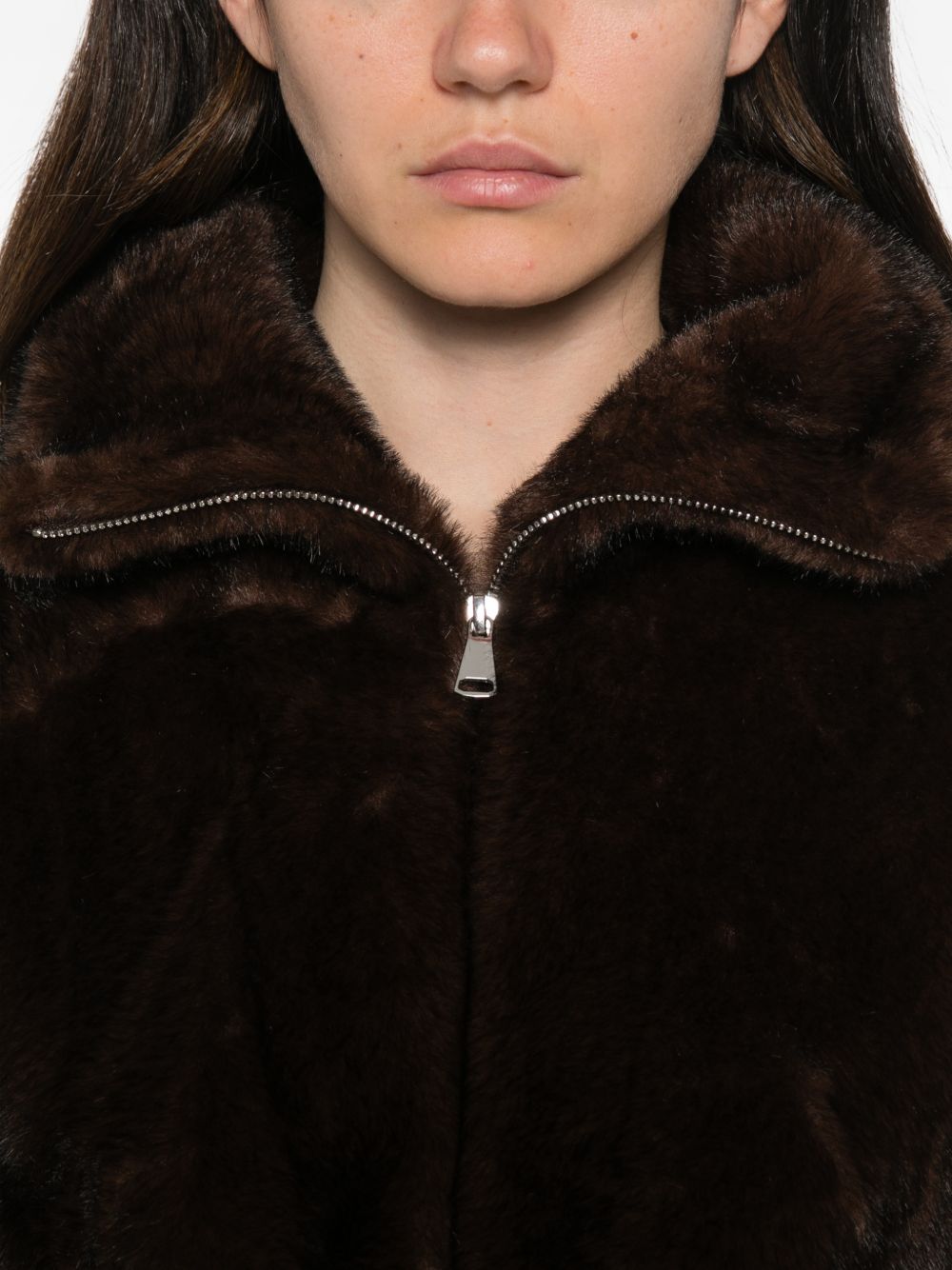 Sosue Faux-Fur Bomber Jacket SOSUE