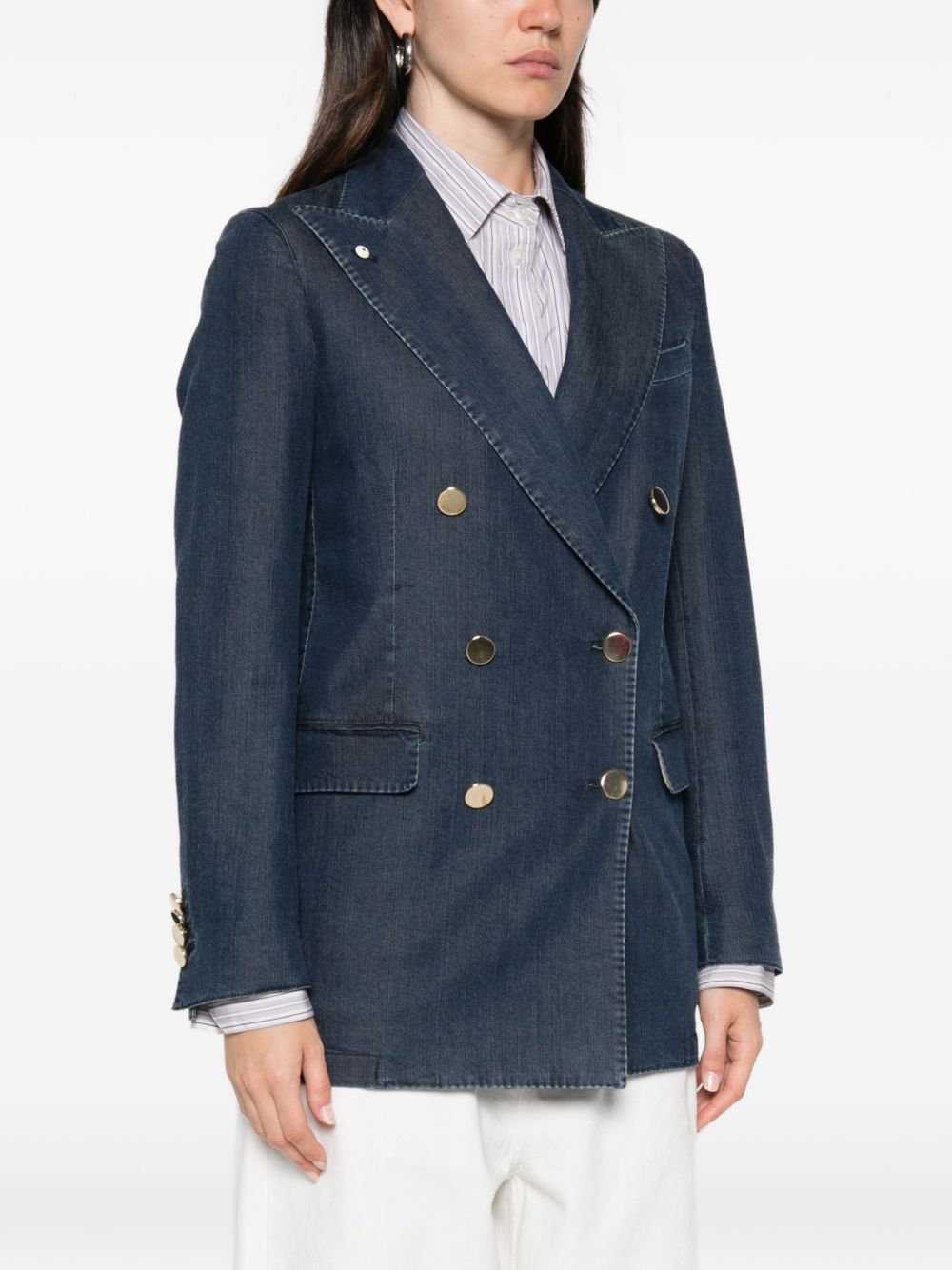 L.B.M. 1911 Denim Double-Breasted Jacket