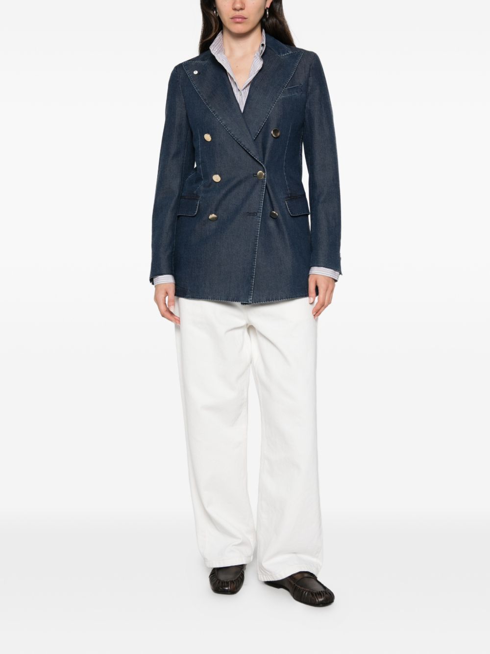 L.B.M. 1911 Denim Double-Breasted Jacket