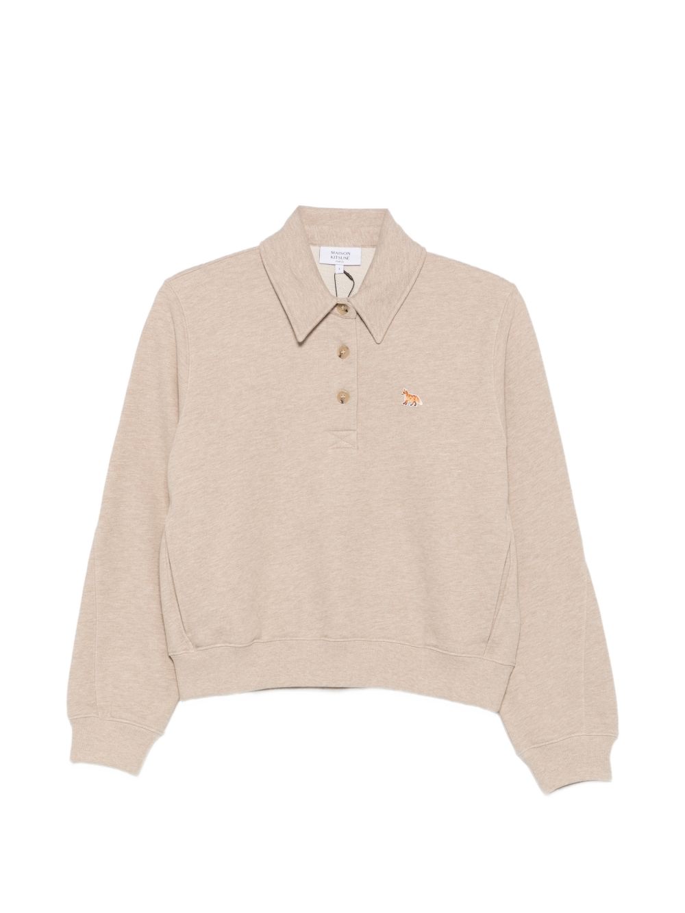 Maison Kitsuné Maison Kitsune Baby Fox Cotton Polo Sweatshirt