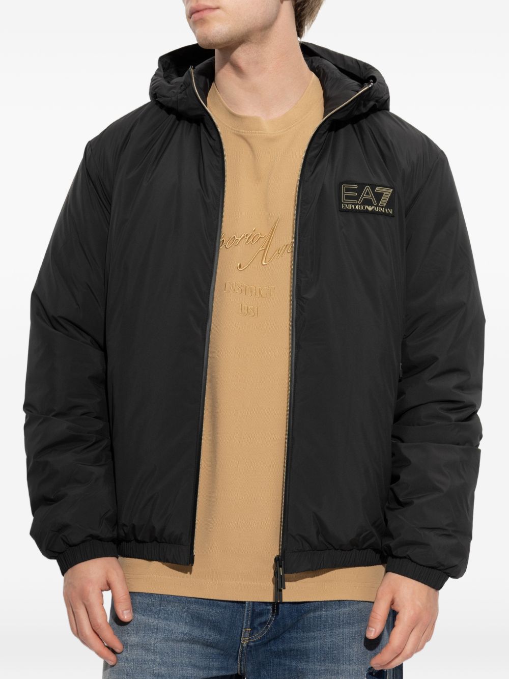 EA7 Coats BLACK