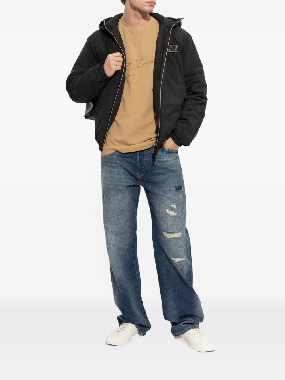 EA7 Coats BLACK