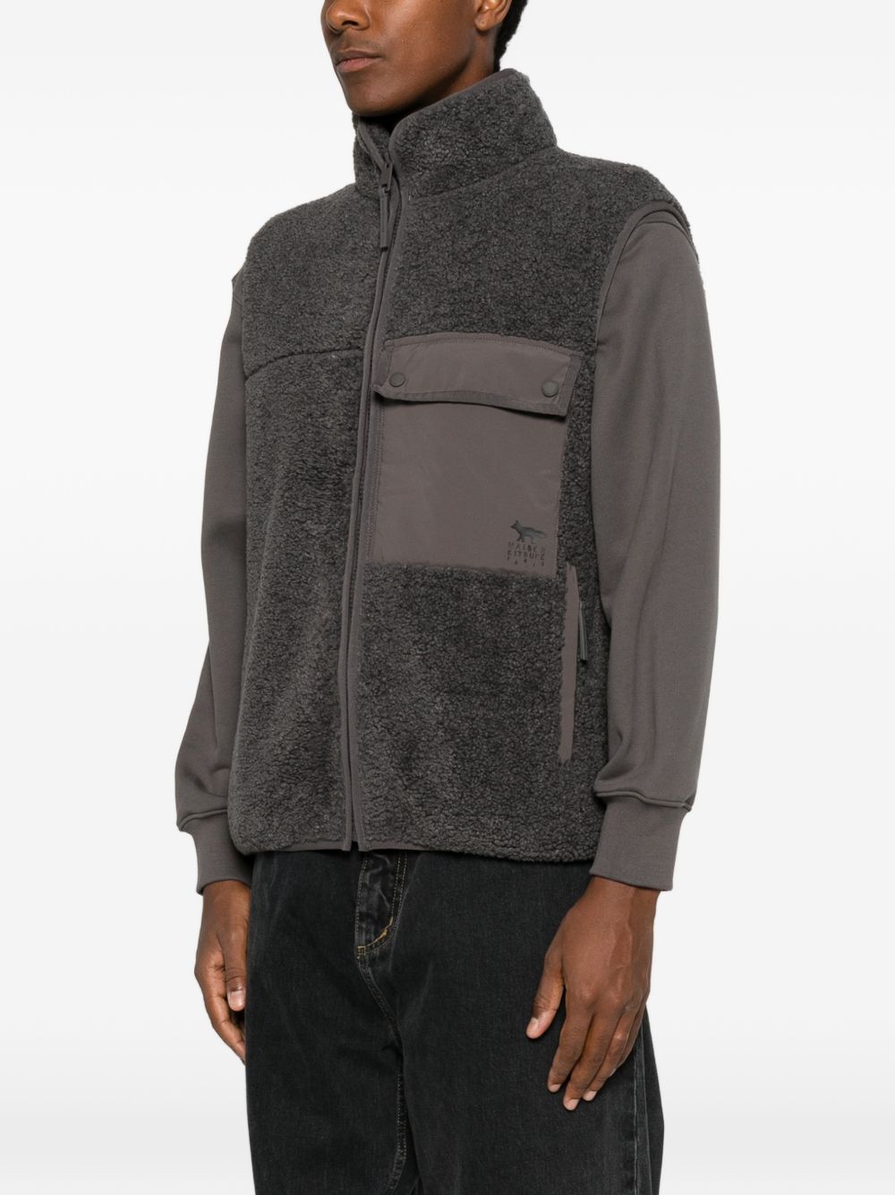 Maison Kitsuné Fleece vest Maison Kitsuné