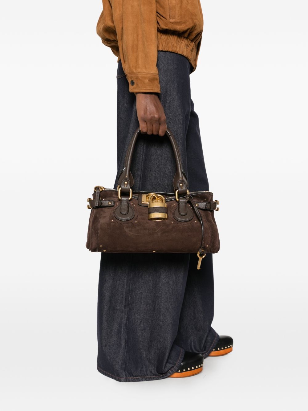Chloé Paddington suede leather shoulder bag Chloé